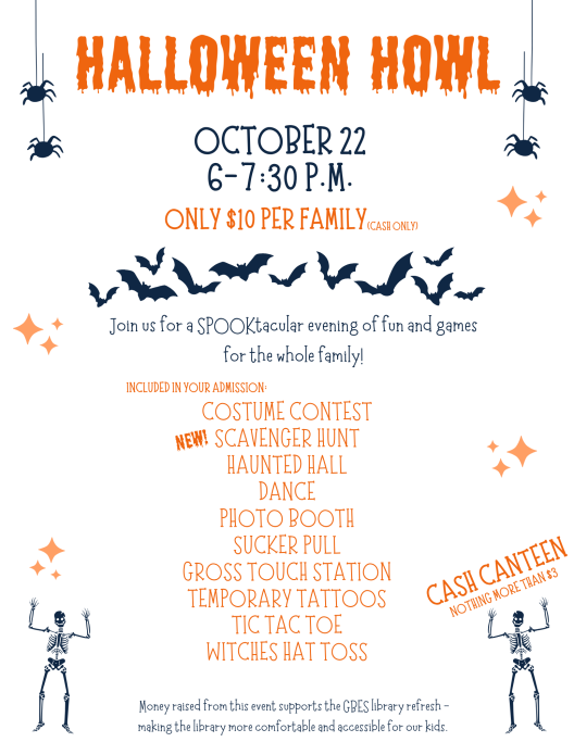 Flyer for Halloween Howl 2026